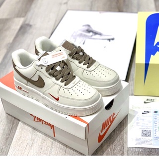 Giày thể thao , Giày Nike_Air Force 1 Nam Nữ, Giày AF1 Vệt Nâu Hàng Đẹp Full Box Đủ Size 36-43 Full Box