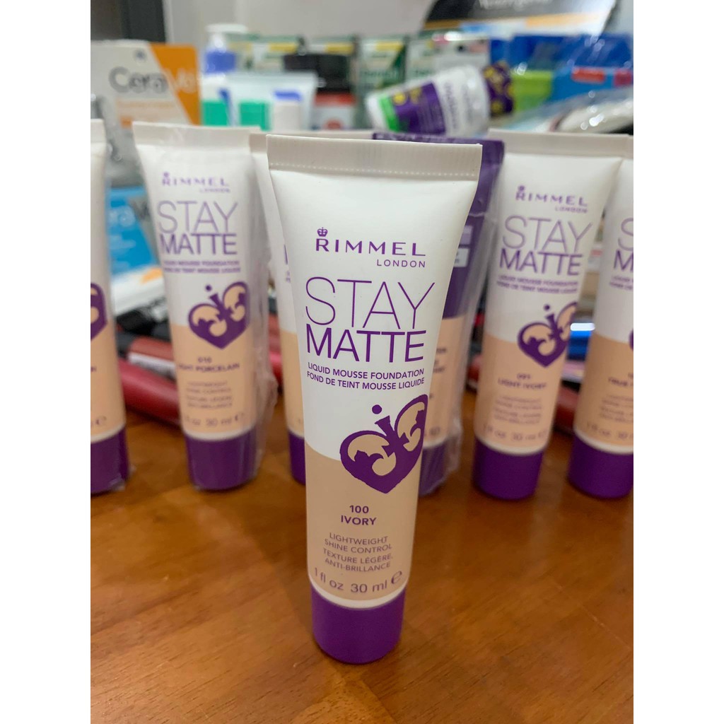 [hàng Auth] Kem nền Rimmel Stay Matte Liquid Mousse Foundation 30ml | BigBuy360 - bigbuy360.vn