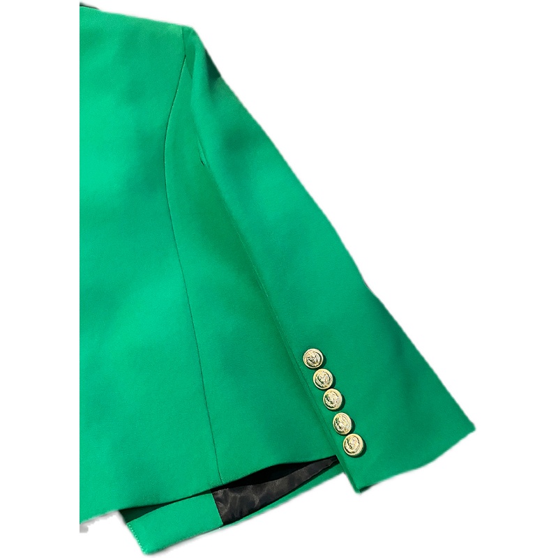 Áo blazer nữ dài tay 6 khuy xanh QUYNH DESIGN, thiết kế thanh lịch, trẻ trung | BigBuy360 - bigbuy360.vn