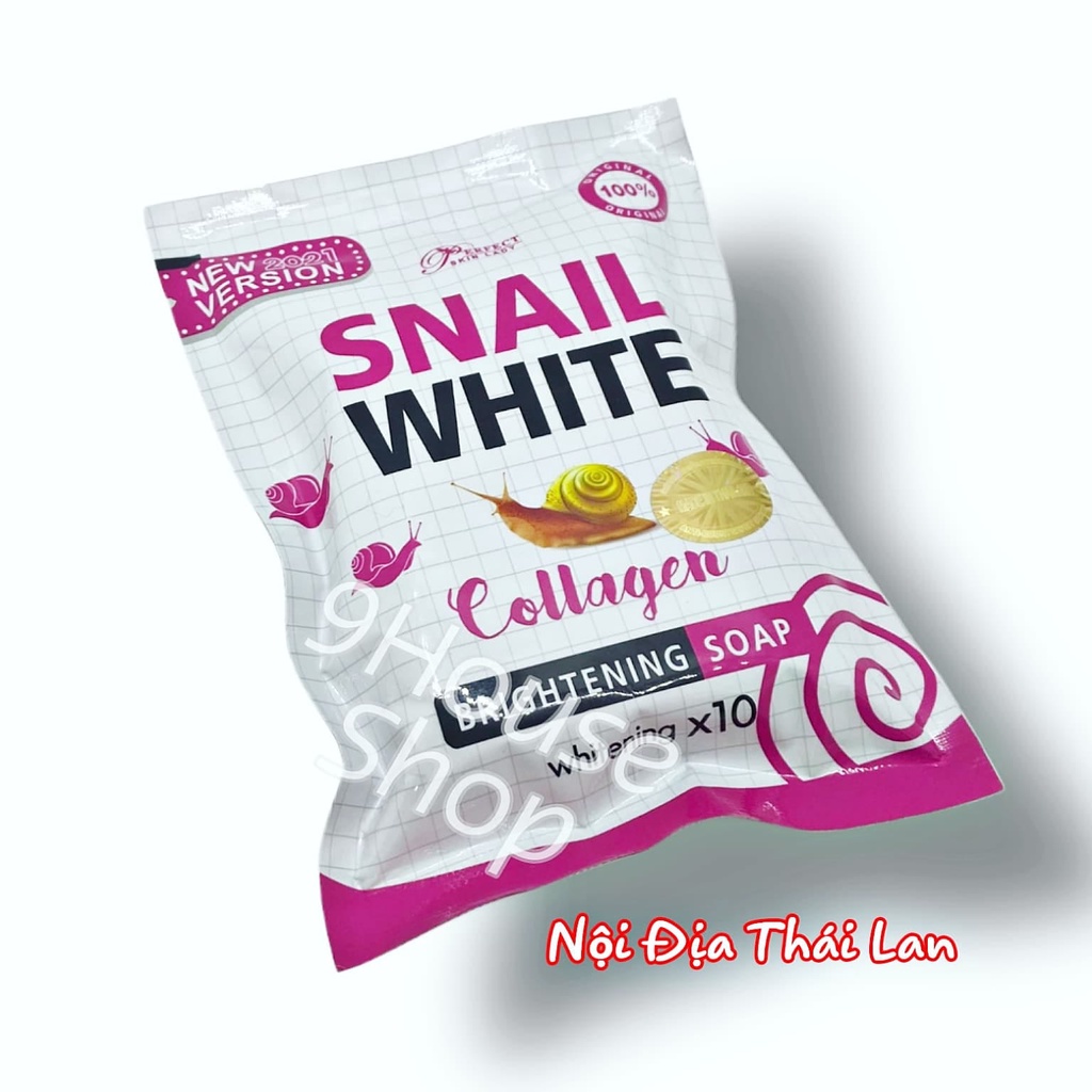 (Perfect Skin Lady) 01 Xà Phòng Tinh Chất Ốc Sên Làm Sáng Da và Bổ Sung Collagen