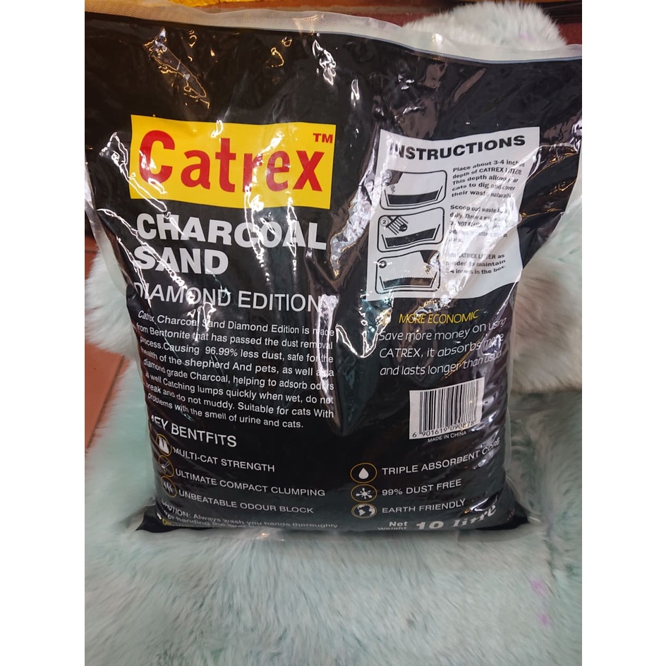 Catrex Cát Vệ Sinh Mèo Than Hoạt Tính Công Nghệ Đến Từ Mỹ Bao 10L