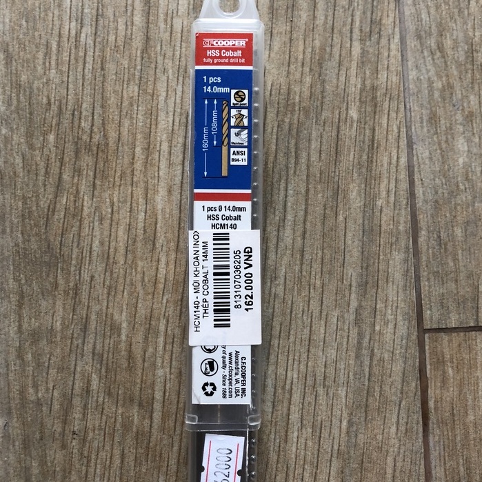 MŨI KHOAN INOX THÉP COBALT  CF COOPER