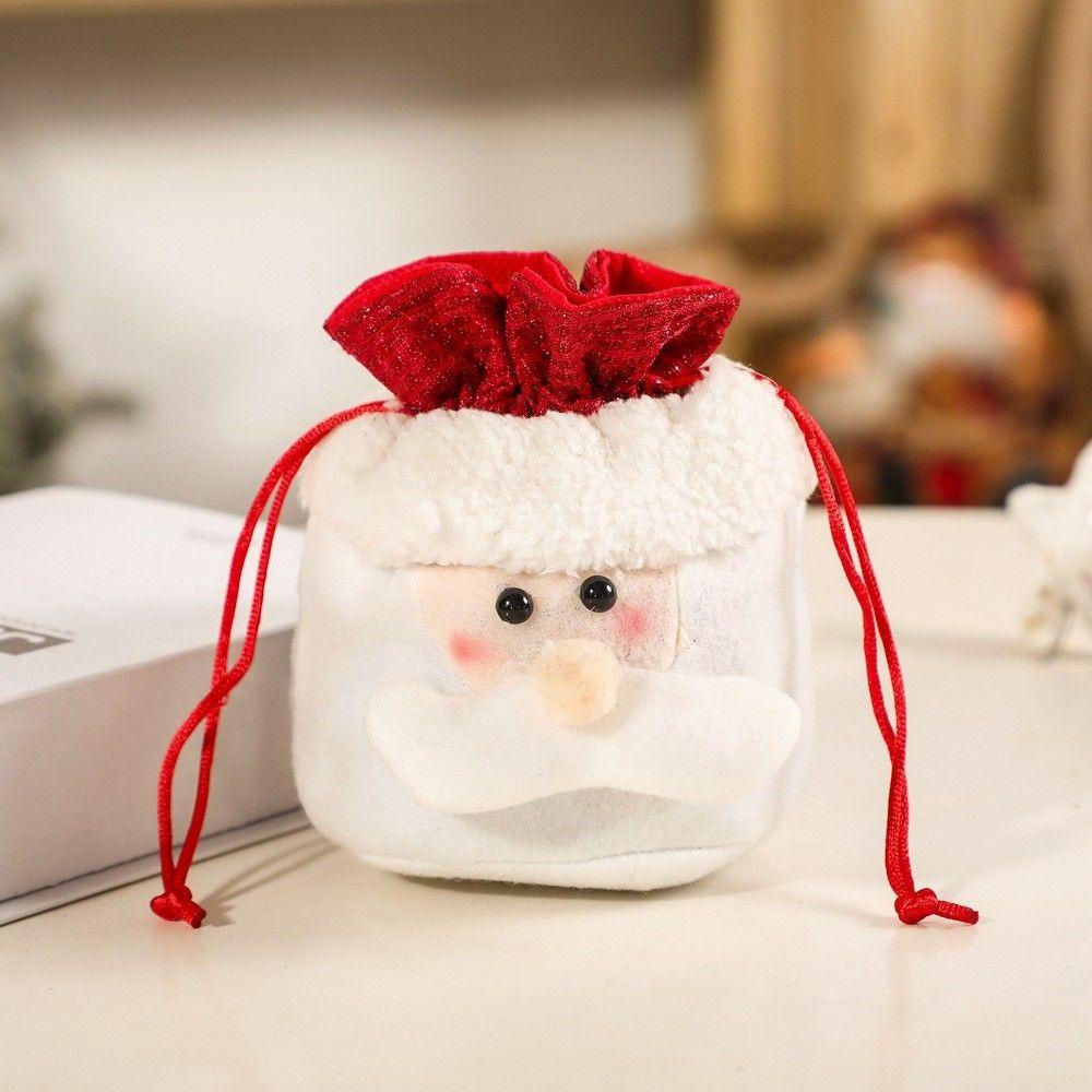 Desmond Túi Dây Rút Đựng Kẹo Giáng Sinh Tinh Tế In Hình Ông Già Noel Cho Bé