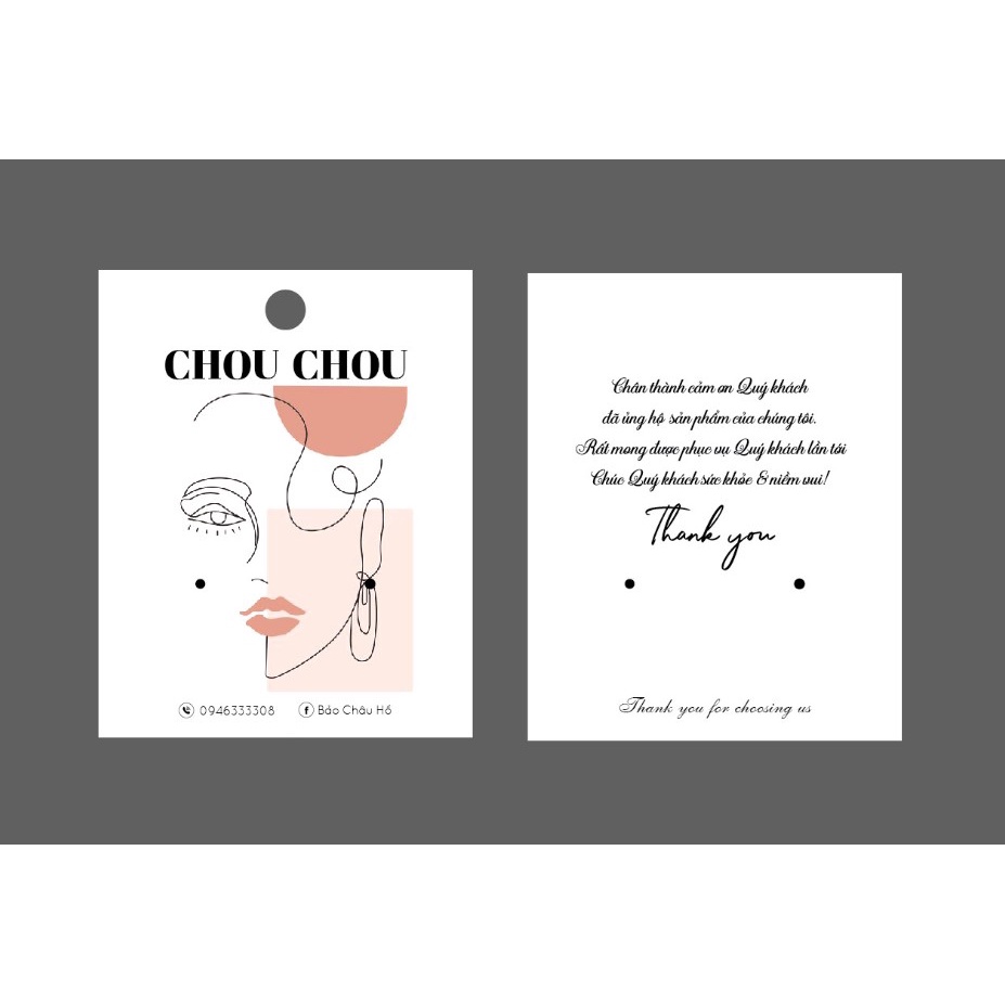 Thẻ tích điểm, Tag quần áo in theo yêu cầu