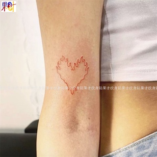 Hình Xăm Dán Tạm Thời Thiết Kế Hình Ngọn Lửa Độc Đáo