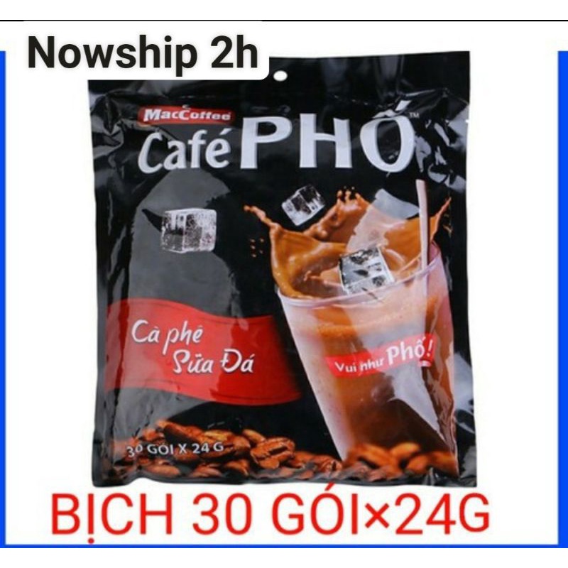 Túi 30 gói cà phê phố sữa (30*24g)