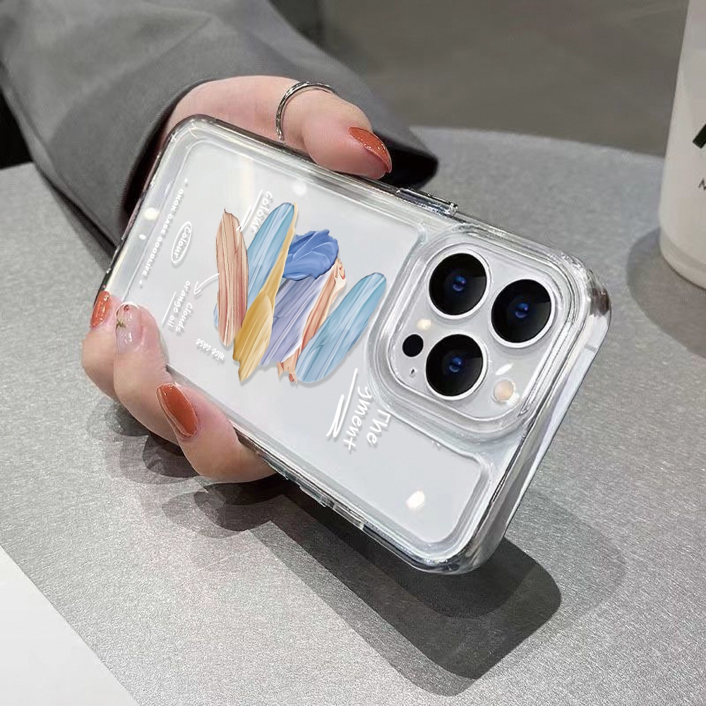 Ốp Điện Thoại Trong Suốt Thời Trang Cho iphone 11 13 7 8 Plus 12 13Pro Max X XS Max 7 8 SE 2020