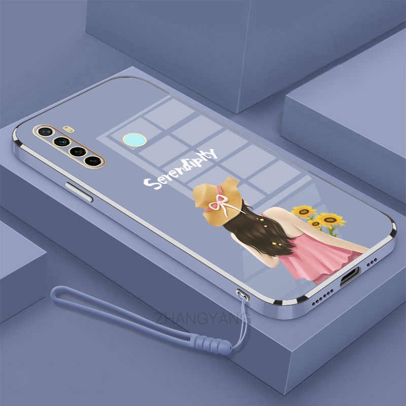 ốp lưng Realme 5 Realme 5i Realme 6i Realme 5 pro Realme c3 Ốp Điện Thoại TPU Silicon Viền Mạ Màu Hình Cô Gái Xinh Đẹp Cho Realme 5 Realme 5i Realme 6i Realme 5 pro Realme c3