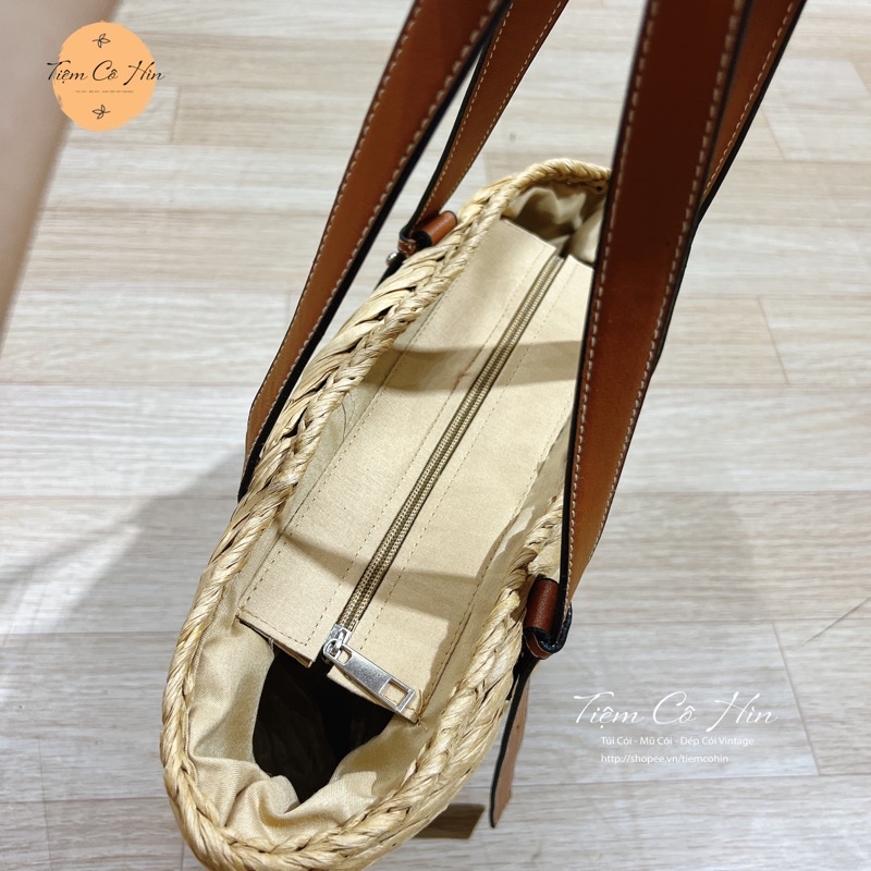 Túi xách cói vintage size to Tiệm Cô Hìn vai siêu tiện lợi ship 1h lỗi 1 đổi 1