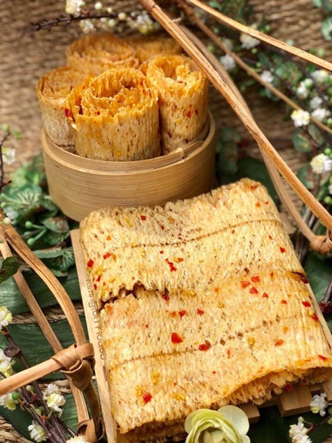 Mực cán tẩm vị nguyên miếng hũ 250gram | BigBuy360 - bigbuy360.vn