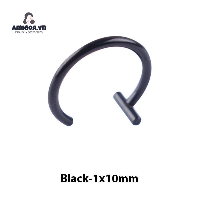 ✨✨Khuyên Kẹp Môi/Mũi/Môi Bằng Thép Titan Không Cần Khoan Lỗ Tiện Dụng