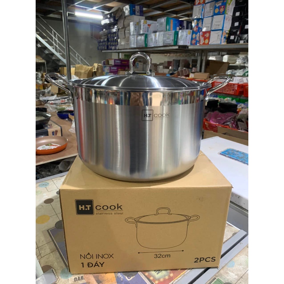 NỒI LUỘC GÀ HTCOOK SIZE 32CM CỰC TO TIỆN LỢI LUỘC GÀ LUỘC BÁNH VỪA VẶN