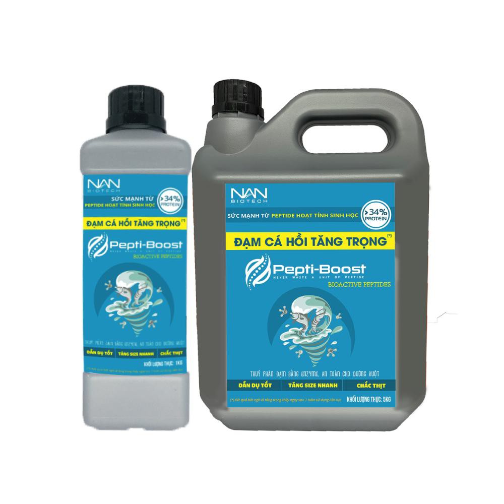 Đạm thuỷ phân - PEPTIBOOST - mồi câu cá chép, cá trê, cá rô phi, cá trắm  - 1KG