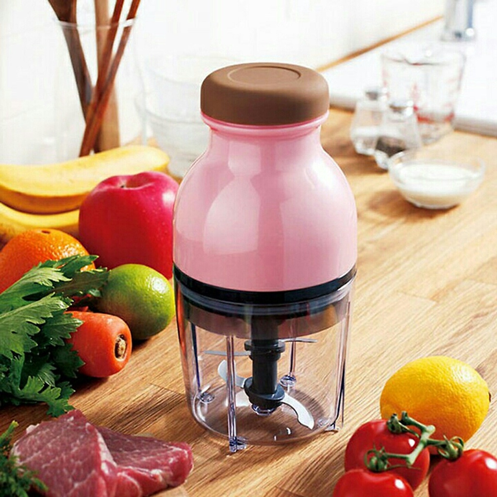 Máy xay thịt đa năng cối inox 304, Máy xay Cầm Tay Mini Sạc Điện 250ml