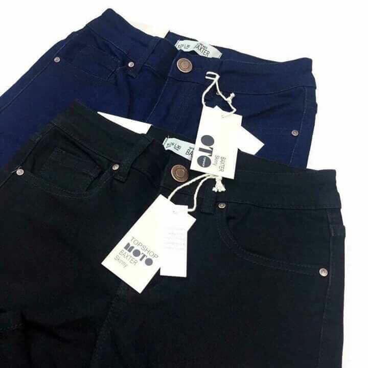 Quần jean skinny nữ lưng cao co giãn xuất khẩu cao cấp
