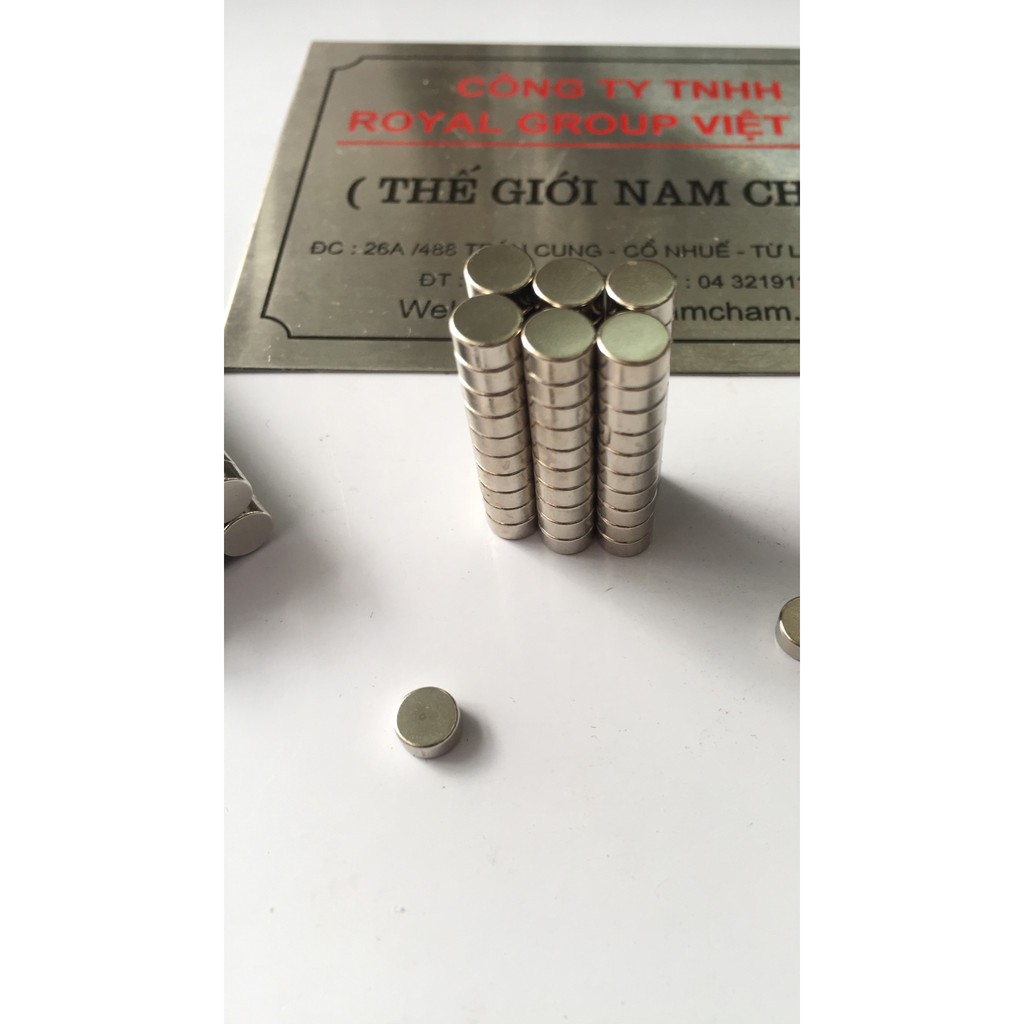 Nam châm viên đất hiếm 6x3mm