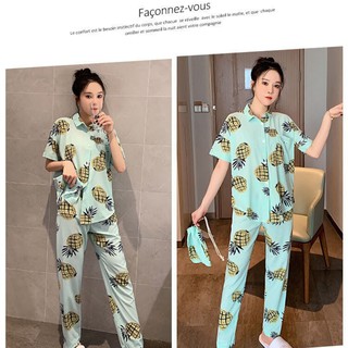 Đồ bộ Lụa Satin cao cấp mát lạnh mặc nhà - Dạo phố Mặc nhà
