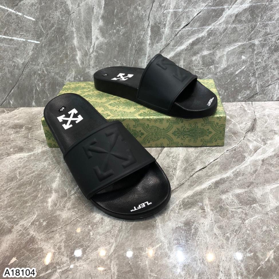 Dép Lê Nam Off White Đế Cao Su Cao Cấp - Dép Off White Nam Cao Cấp