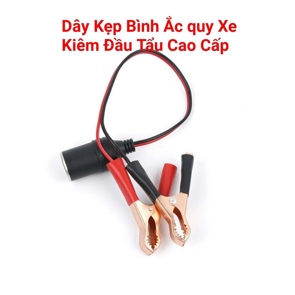 Kẹp Bình Ắc Quy Ô Tô Chuyển Sang Tẩu Cắm Sạc