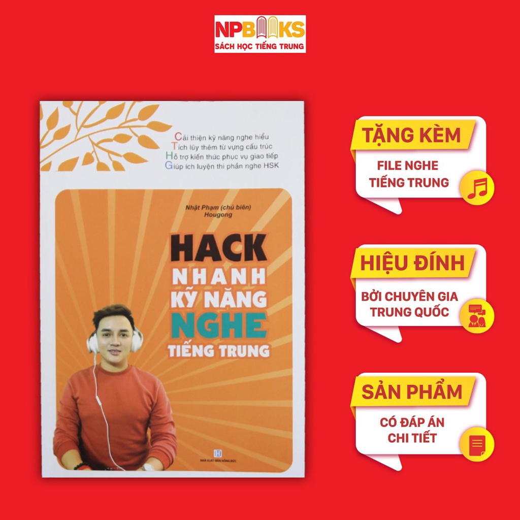 Sách - Hack nhanh kỹ năng nghe tiếng Trung