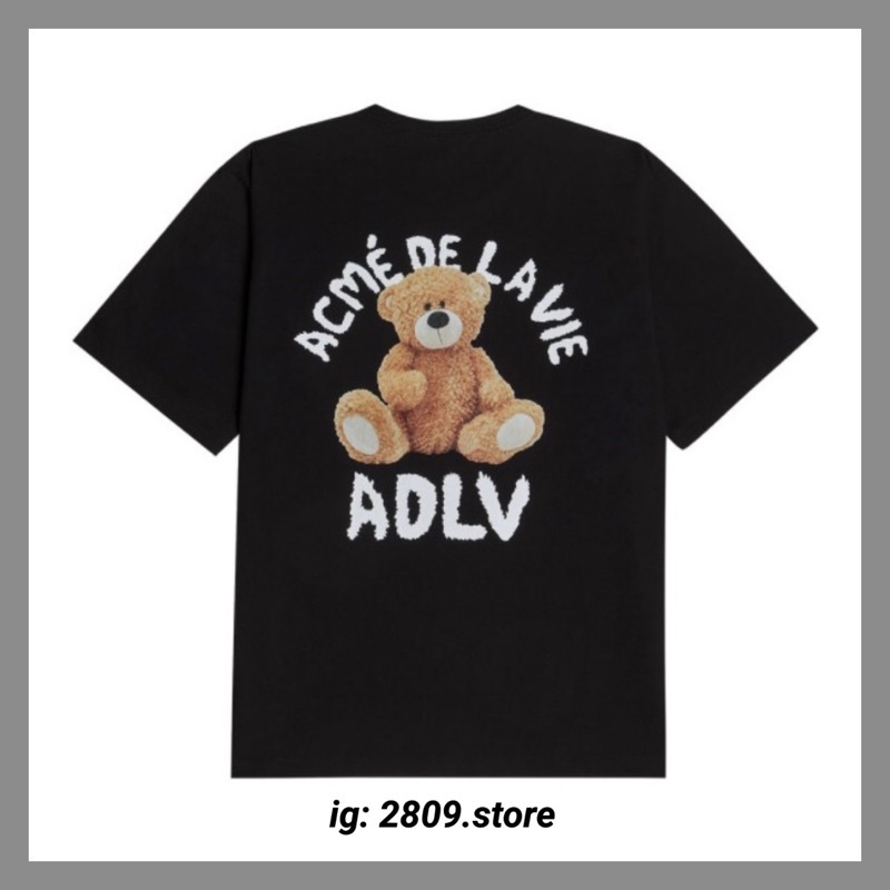 [hàng gia công] ÁO THUN ADLV - TEDDY BEAR BLACK