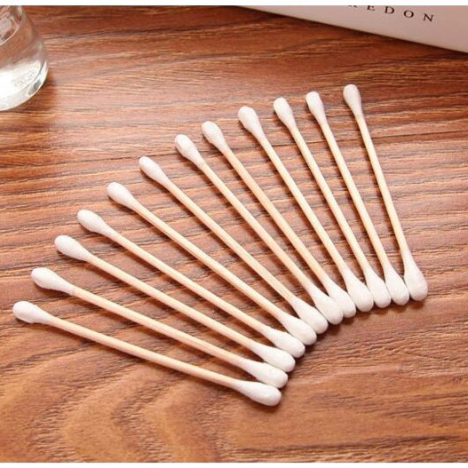 Bộ 100 Tăm Bông Y Tế Bằng Tre Cotton Tiện Dụng Cho Gia Đình