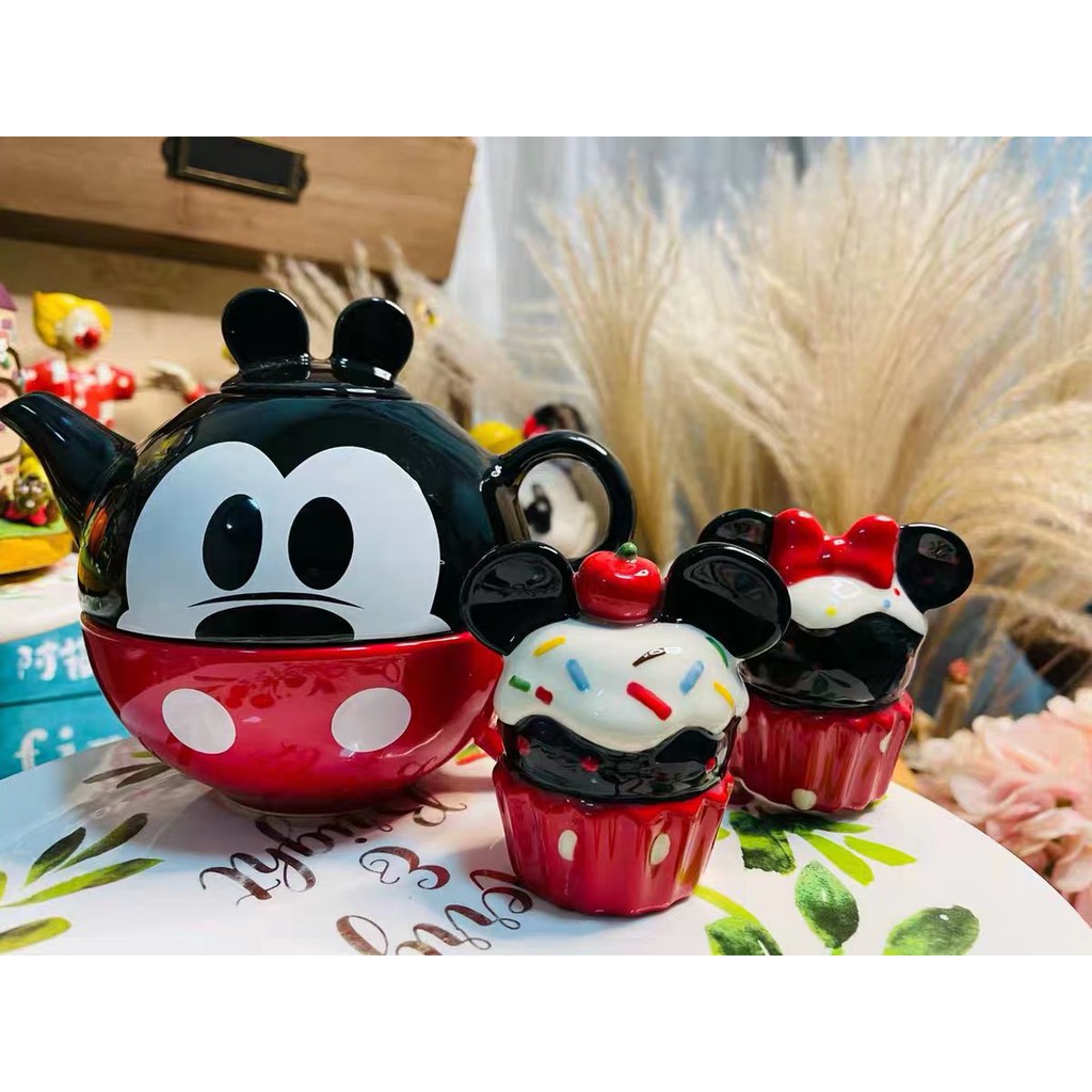 Disney Khay Trưng Bày Bánh Cupcake Hình Chuột Mickey / Minnie Dễ Thương