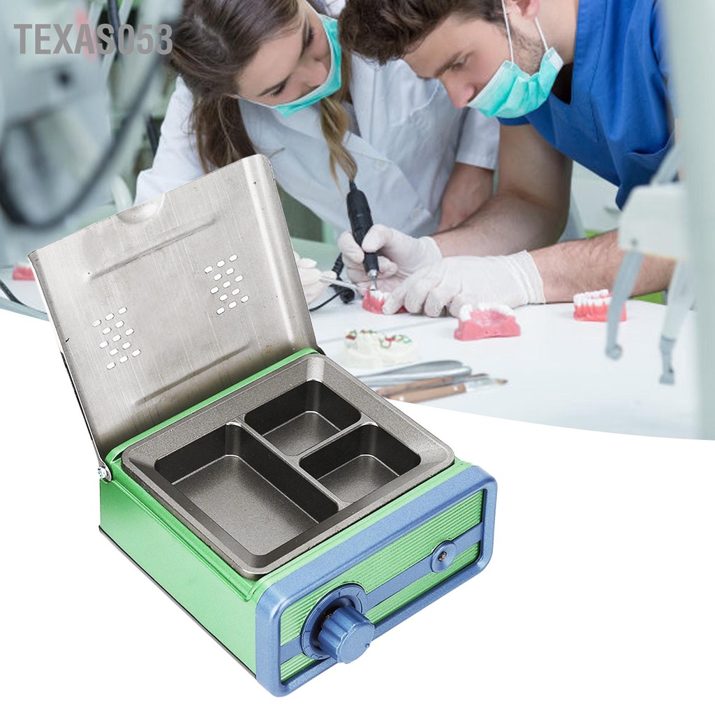 [Hàng Sẵn] Máy nấu sáp - Nồi nấu sáp nha khoa 3 khe điều khiển nhiệt độ tự động Chống dính【Texas053】