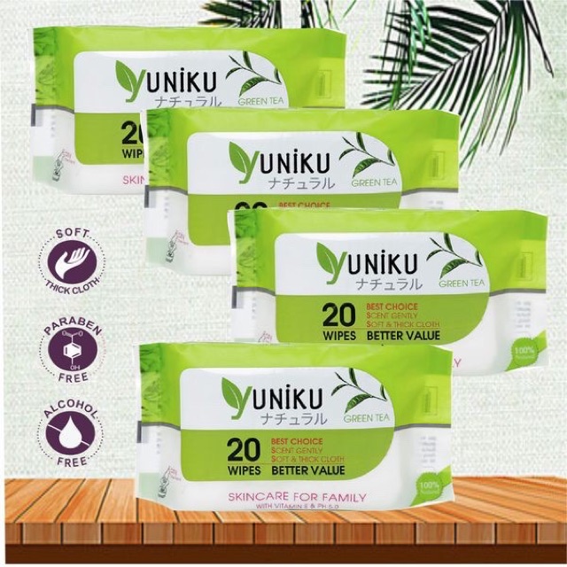Khăn giấy ướt YUNIKU cao cấp đủ mùi