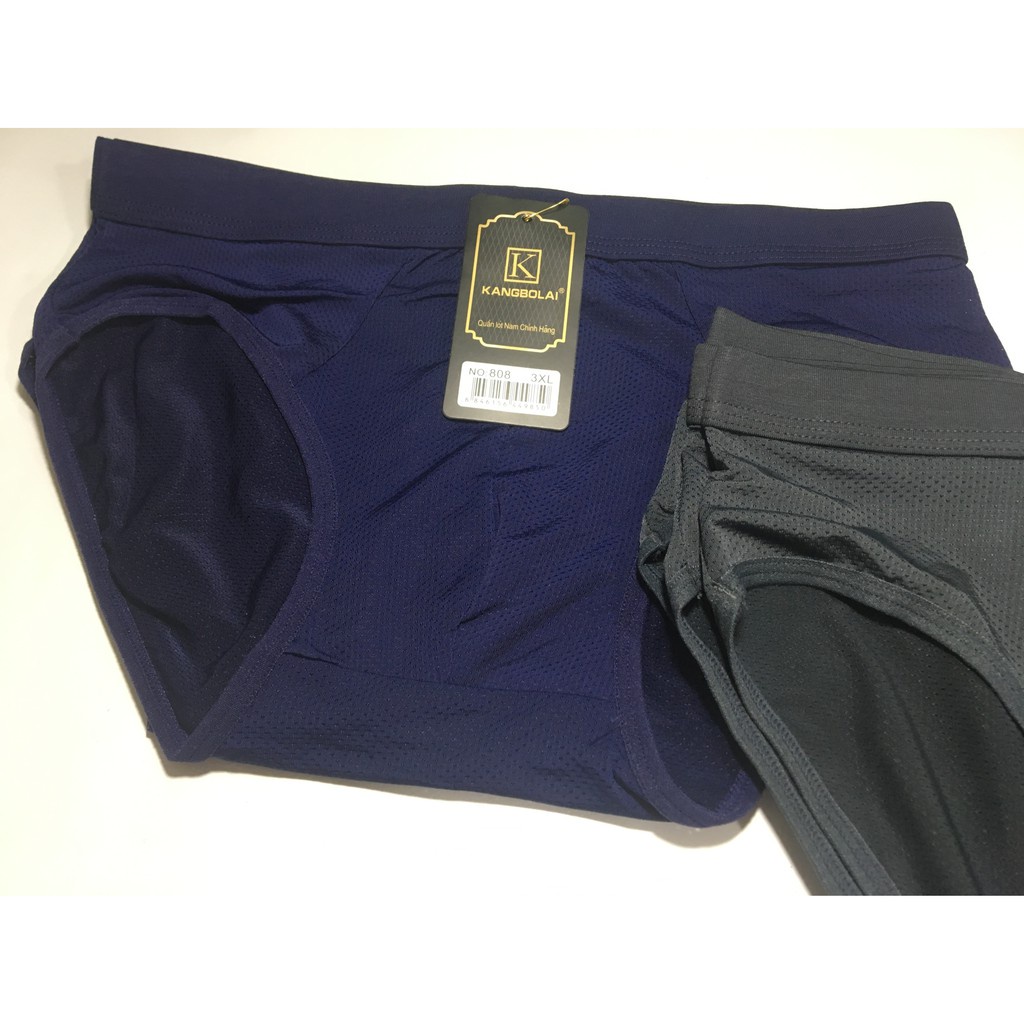 Quần sịp chéo cotton thông hơi cho nam, quần lót nam