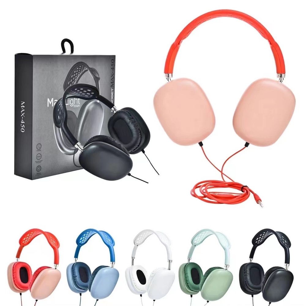 Tai Nghe Chơi Game Có Dây Giảm Tiếng Ồn Max450 Cho Điện Thoại / Máy Tính