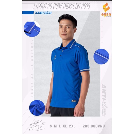 ÁO POLO UV EGAN 03 MÀU XANH BÍCH MỚI , ĐẸP, HÀNG CHÍNH HÃNG