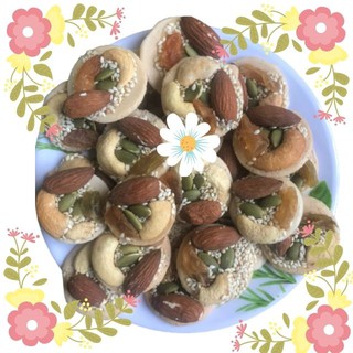 Bánh đồng tiền mix hạt 100g