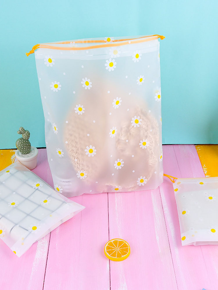 Túi Dây Rút Chống Thấm Nước Họa Tiết Hoa Cúc