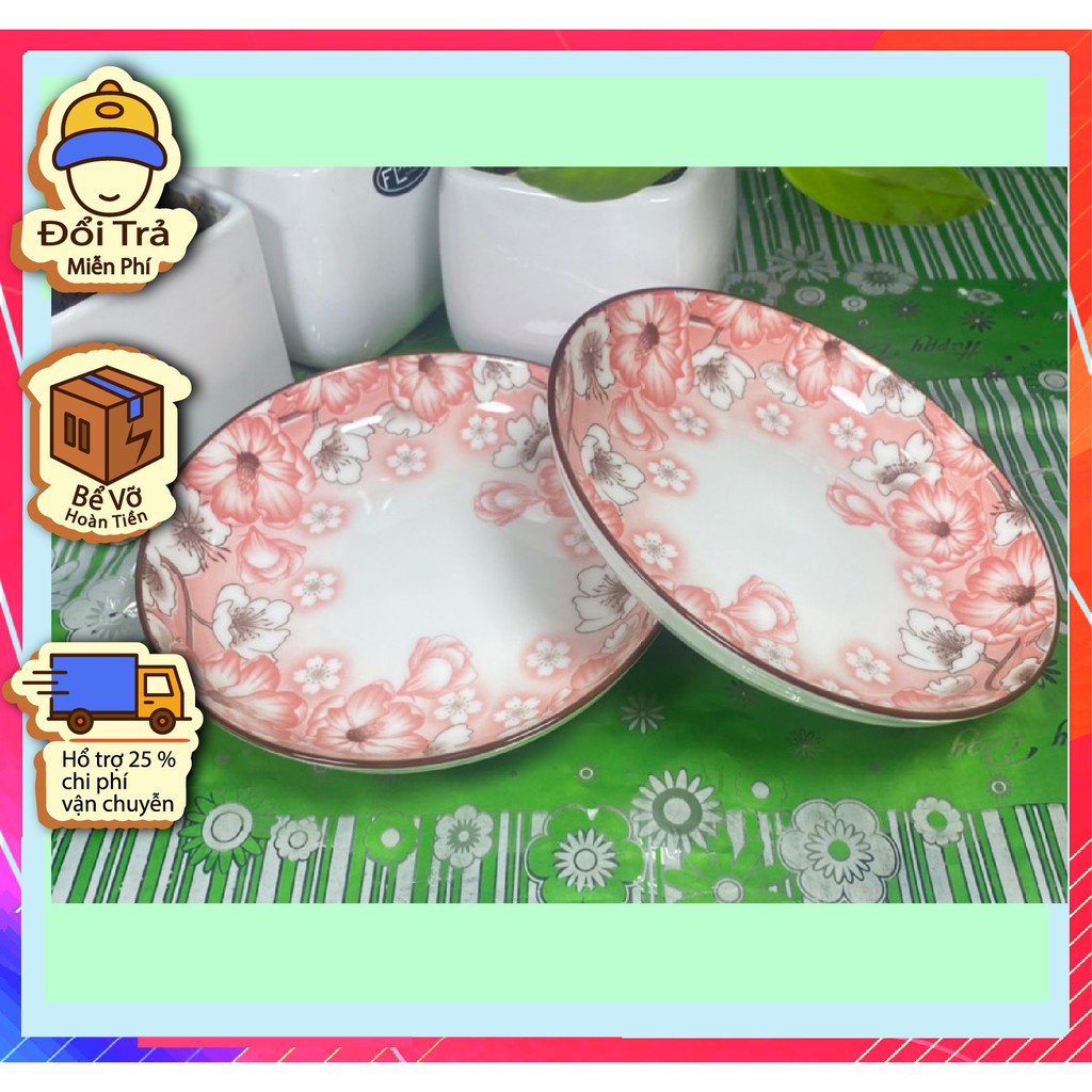 Đĩa sứ Bát Bảo, đường kính 6.25", 4D03  Sản phẩm bằng sứ bền, đẹp, rẻ, Since_1977