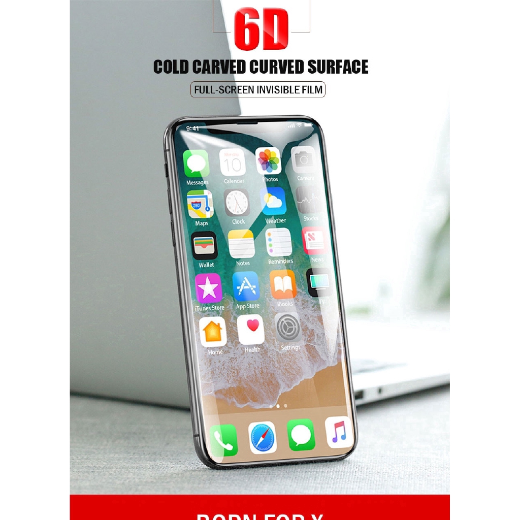 6D Protective Tempered Glass iPhone X iPhone XS Max iPhone XR iPhone 6 7 iPhone 8