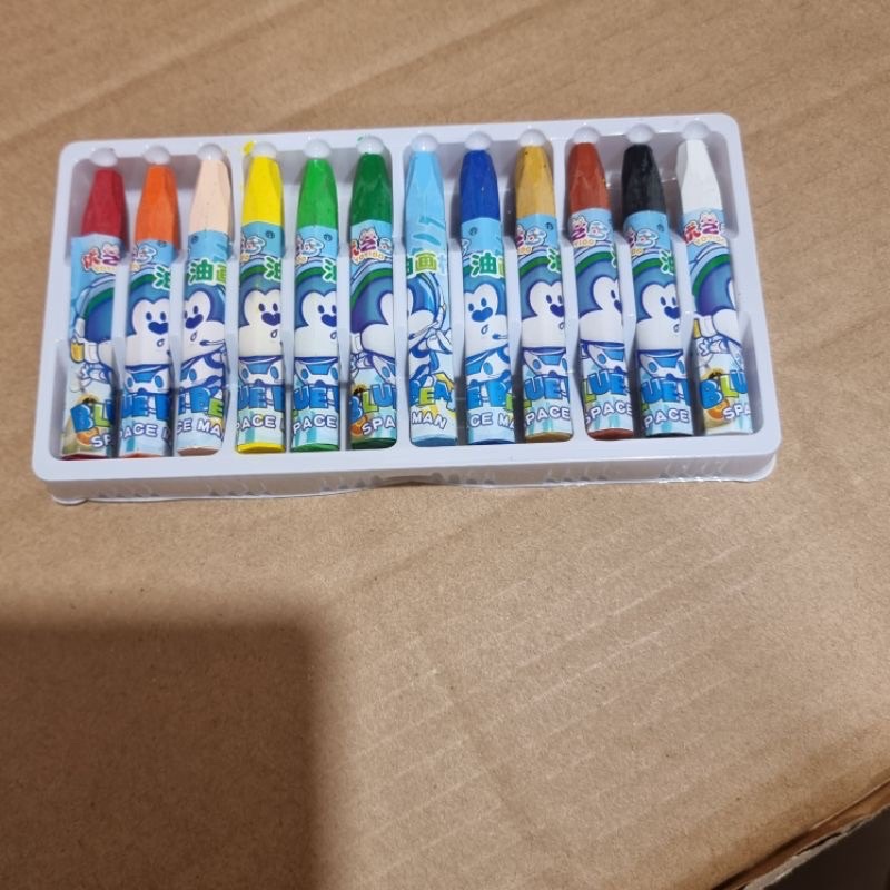 Hộp bút sáp dầu tô màu 12/24 màu tự chọn