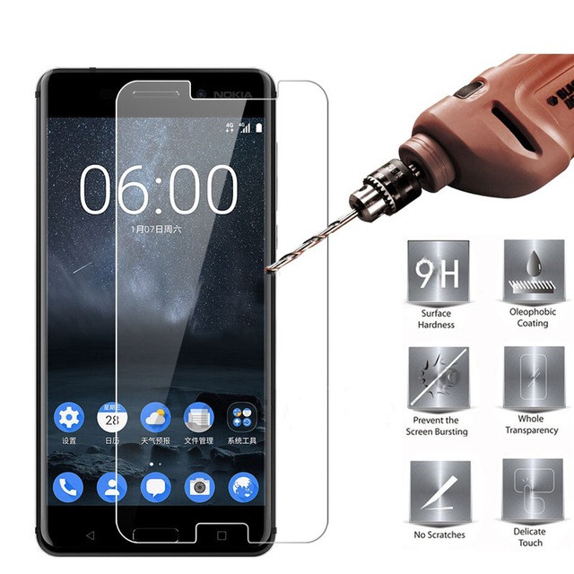 Kính cường lực trong suốt nokia 1/2/3/5/6/7plus/8