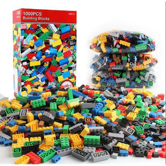 [RẺ VÔ ĐỊCH] Bộ Xếp Hình Lego 1000 Chi Tiết Hộp Đỏ Cho Bé Sáng Tạo