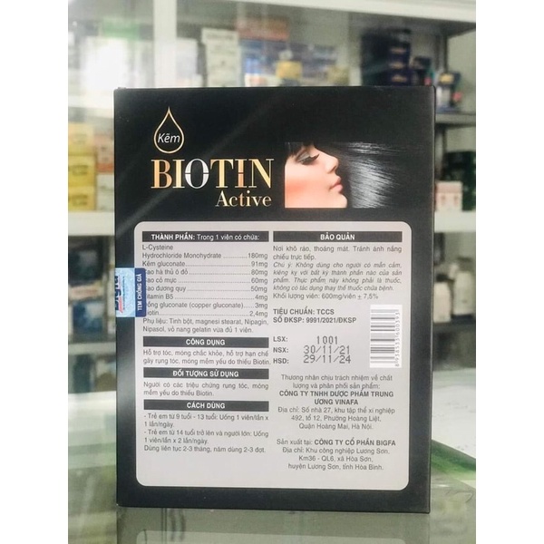 Kẽm Biotin