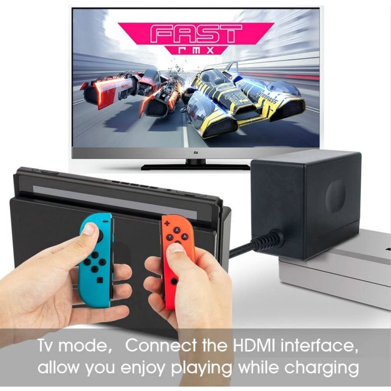Bộ Sạc Nhanh AC 15V 2.6A Cho Tay Cầm Chơi Game Nintendo Switch / Switch Lite Và Pro