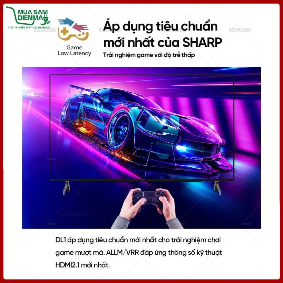 Tivi Sharp 60 inch Aquos The Scenes Tv 4K 4T-C60DL1X --Chỉ giao tại HN--