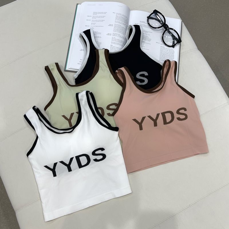 Áo Thun Không Tay In Chữ Thiết Kế Mới Thời Trang Theo Phong Cách Hàn Quốc