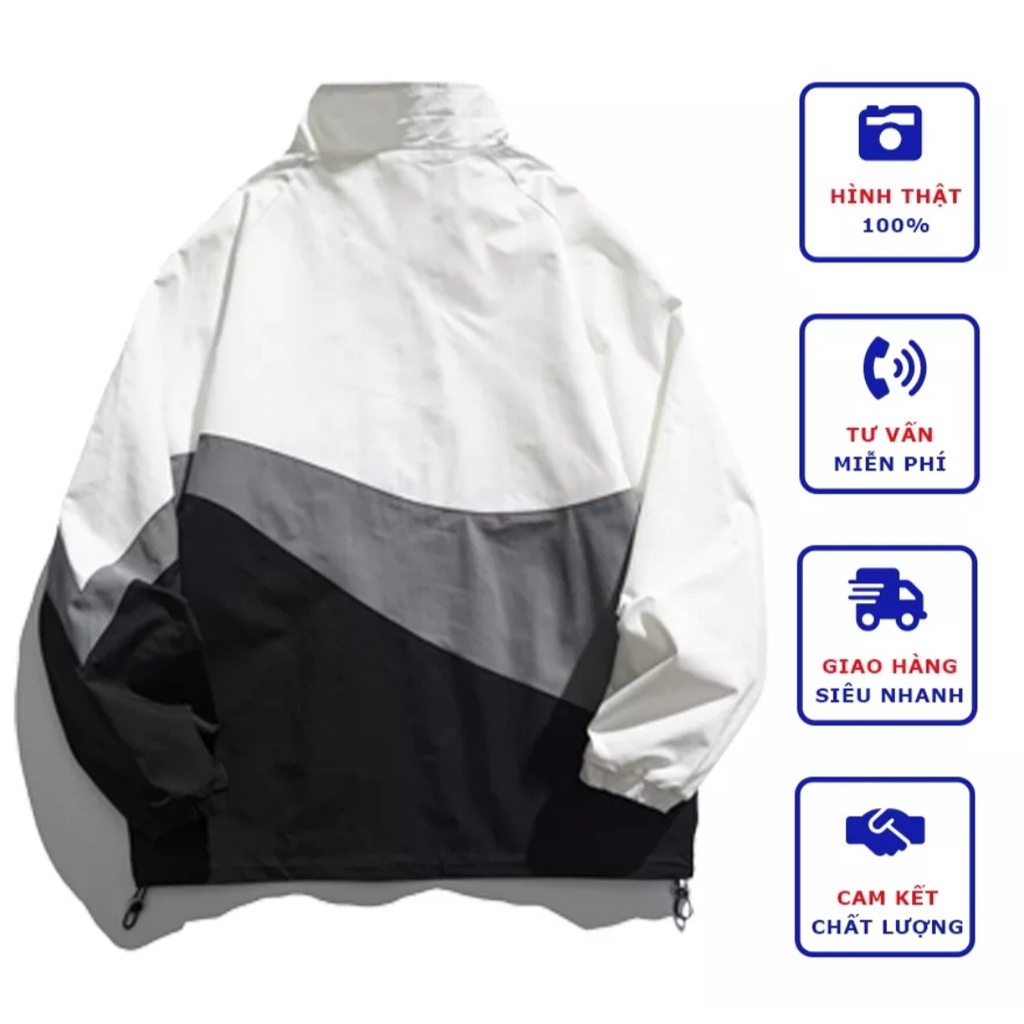 Áo Khoác Dù 2 Lớp Vải Mero Phối 3 Màu Siêu Chất Mang Phong Cách Hàn Quốc Thể Thao Siêu Cao Cấp Hót Trend_AM