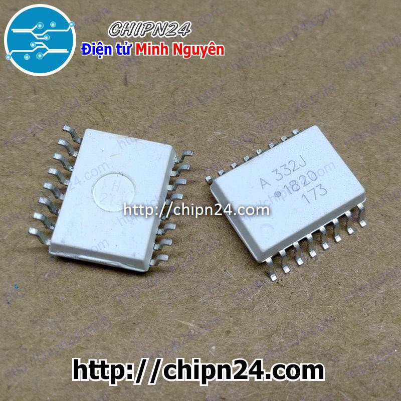 [1 CON] (SOP) IC Dán A332J SOP-16 Trắng (SMD) (HCPL-332J HCPL-A332J ACPL-332 A332)