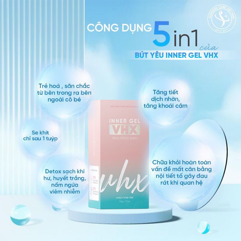 Bút Yêu Inner Gel VHX Vĩnh Hồng Xuân Slimming Care Se Khít Đỉnh Cao hộp 2 bút