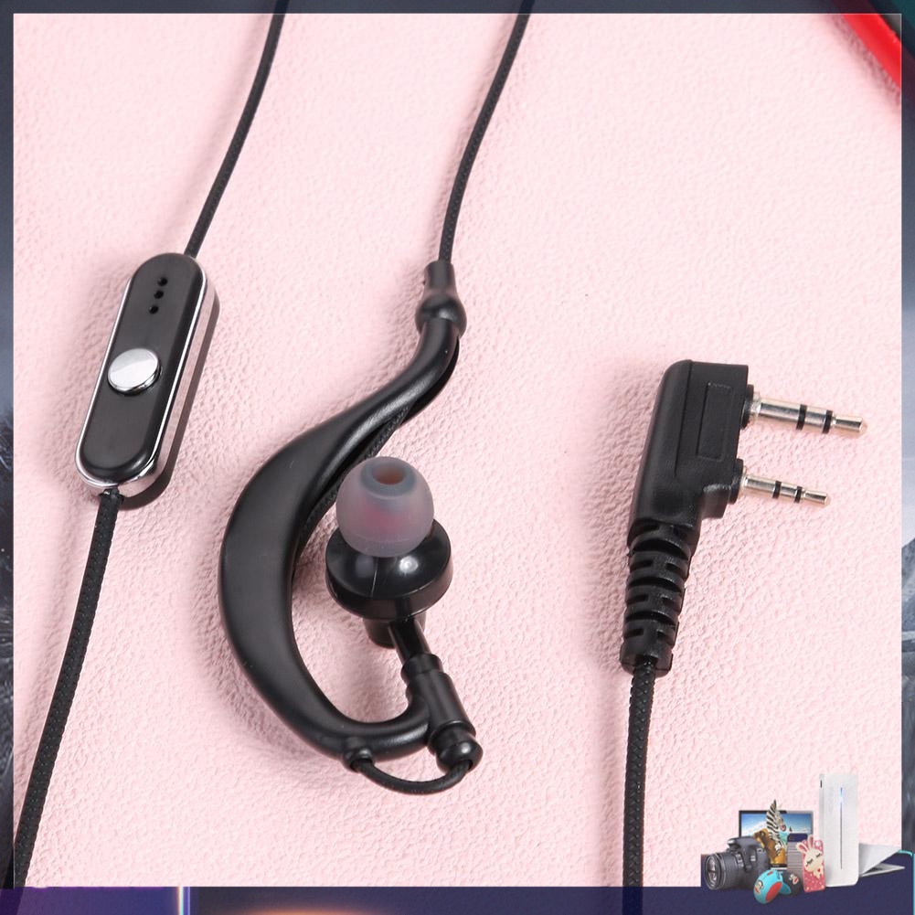 Tai nghe nhét tai hình chữ G có mic 2pin cho bộ đàm Baofeng Kenwood Radio