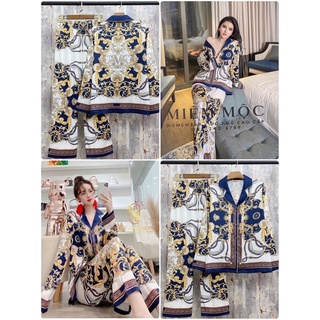 Bộ pyjama lụa hoàng gia siêu sang siêu xinh mẫu mới