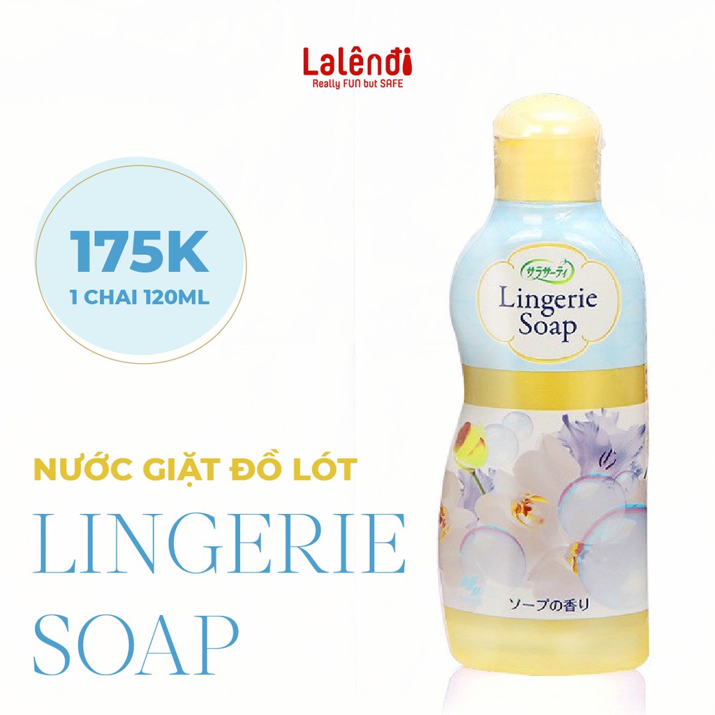 Nước giặt đồ lót nữ giới Lingerie Soap Nhật Bản khử khuẩn khử mùi 120ml | Lalendi Store