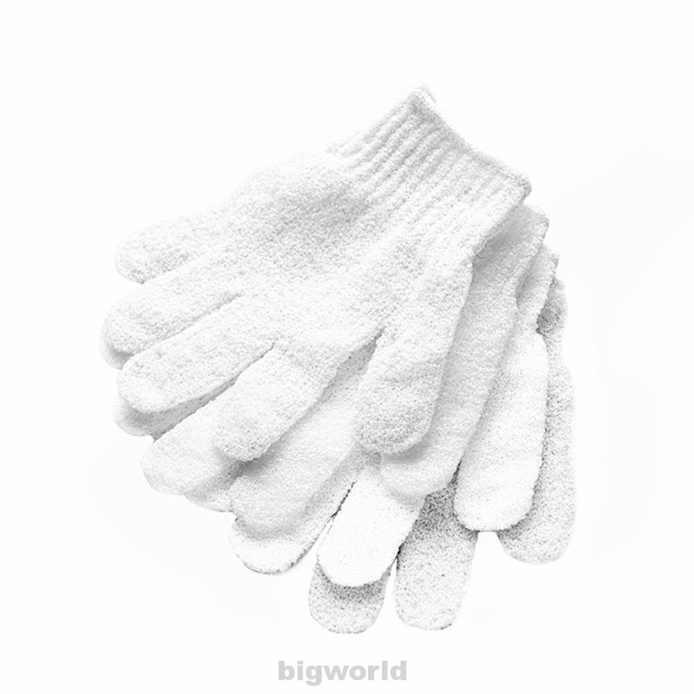 4pcs Cleaner Exfoliating Massage Scrub White Candy Color Cleansing Face/legs/body Shower Gloves